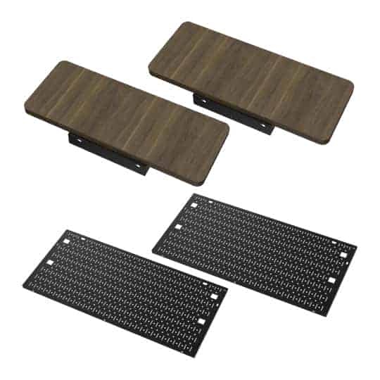 (image for) CORSAIR PLATFORM:6 Desk - Desk Extensions and Side Pegboards kit - Wood